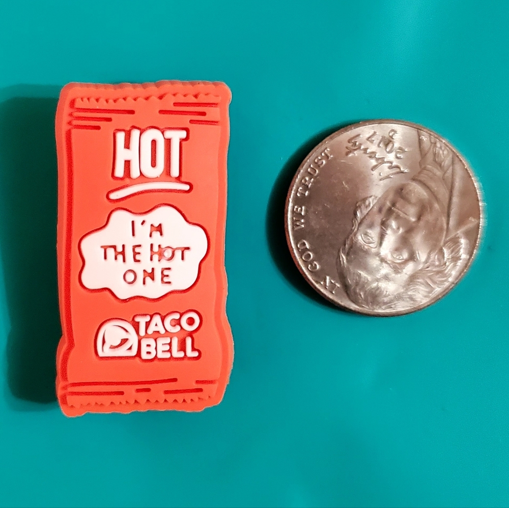6/$9 - Taco Bell HOT Sauce Charm Jibbitz for Crocs* Mix & Match*